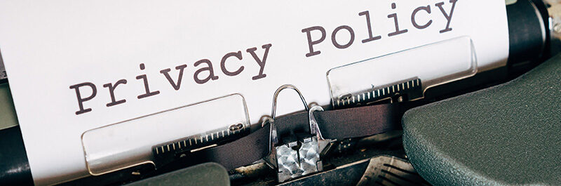 Text On Typewriter: Privacy Policy.