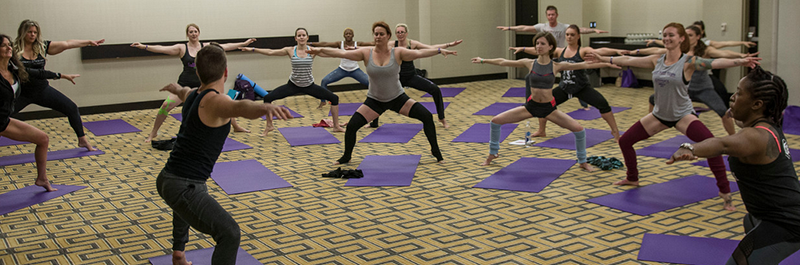 Students Stretching.