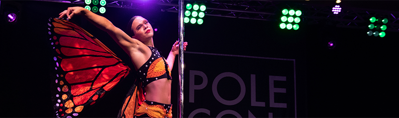 Performer On Stage At PoleCon.