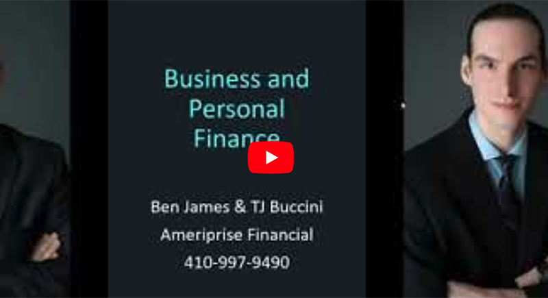 Video Capture Of Webinar With Colleen Jolly And T.J. Buccini, Ameriprise Financial, 410-997-9490.