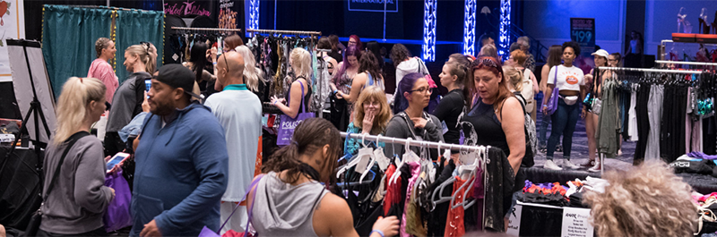 Customers Shop At Vendor Booths During PoleCon.