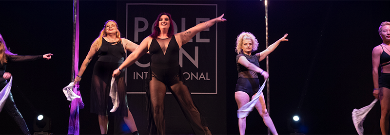 Head Over Heels Pole Troupe Performs At PoleCon 2021