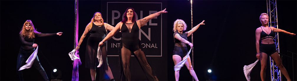 Head Over Heels Pole Troupe Performs at PoleCon 2021