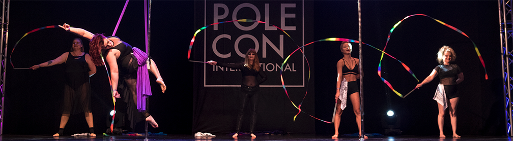 Head Over Heels Troupe performs at PoleCon 2021.