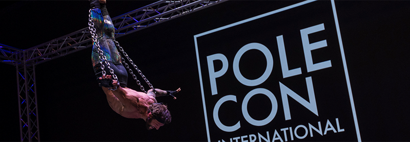 Eddie Danger Performs Aerial Chains At PoleCon 2024