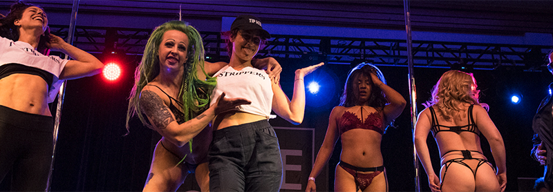 Squeak Machine, Dallas, And The Hustler Honeys Perform At PoleCon 2019.