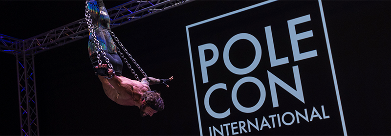 Eddie Danger Performs Aerial Chains At PoleCon 2024