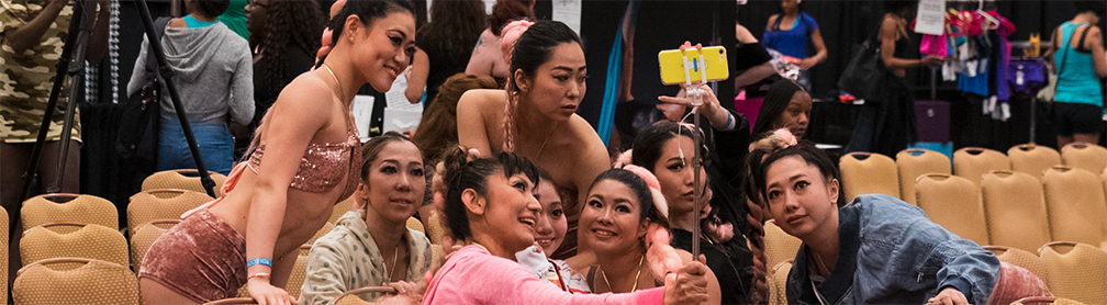 A group of friends from Tokyo enjoy PoleCon 2017