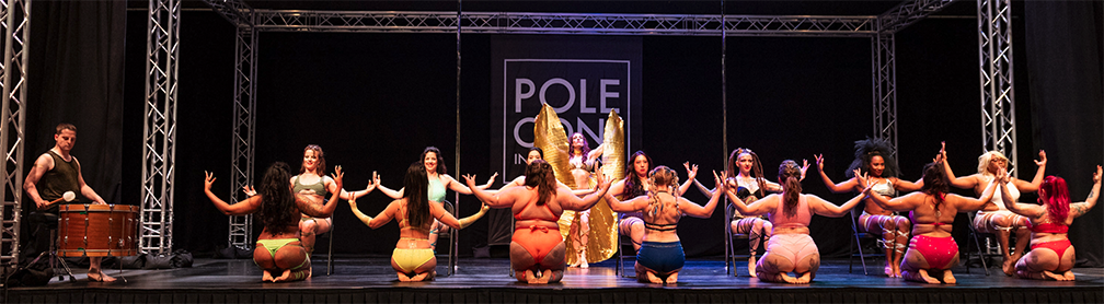 PoleFIT Revolution Performance Team performs at PoleCon 2023