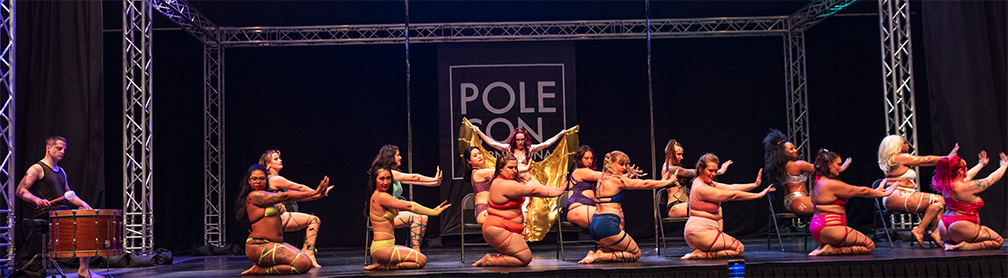 PoleFIT Revolution Performance Team performs at PoleCon 2023